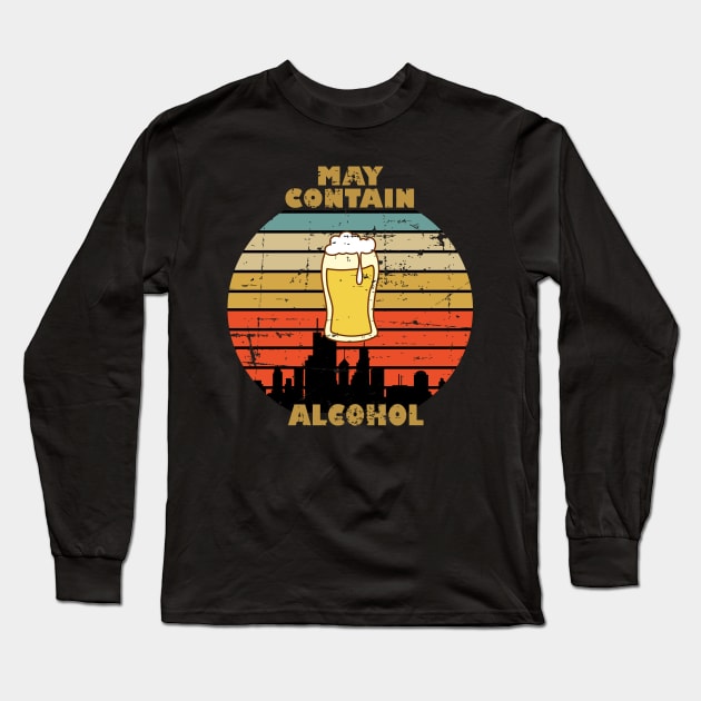 May Contain Alcohol Long Sleeve T-Shirt by RW